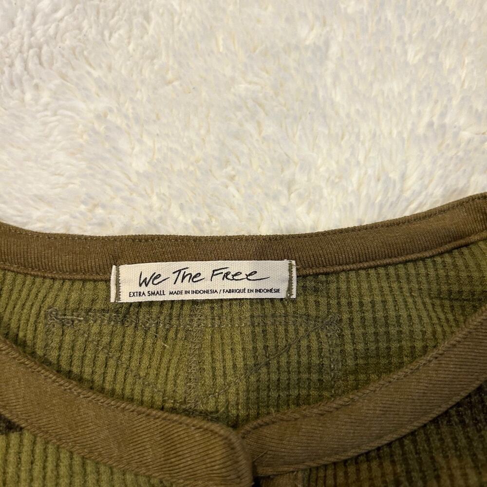 We the Free Womens Green Camp Long Sleeve Size XS Grunge/Indie/Dark Core - Picture 5 of 6